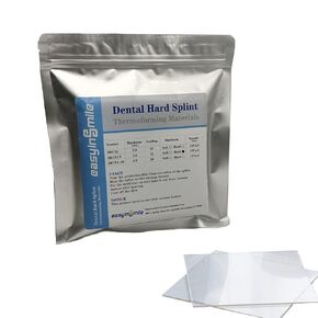 Dental Hard Splint, Thermoforming Materials for Vacuum Forming Machine 5''x 5'' (1.5MM-15PCS)