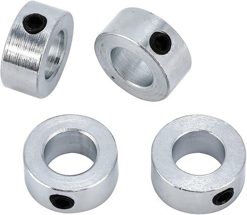 5/8" Bore Solid Steel Style Zinc Plated Set Screw Shaft Collars for Lawn Tractor,Garage Doors in Saudi Arabia