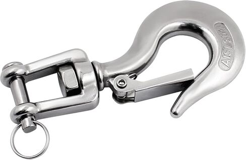 SHENGHUISS 5/16'' Clevis Slip Hook 304 Stainless Steel with Safety Latch, 1400 Lbs Swivel Lifting Hoisting Chain Hooks for Rigging Crane Towing Winch Wrecker ATV Trailer in Saudi Arabia