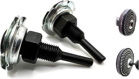 مغزل Arbor Pro-Graad للحفر أو مطحنة القالب 1/4" عرقوب 1/2" محول أربور عجلة الخيوط للتركيب 1/4" حتى 3/4" عجلات تلميع وتلميع واسعة مع فتحة مركزية 1/2" | 2 علية in Kuwait