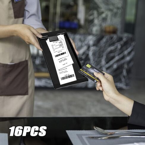 16 قطعة مطعم تحقق من حامل العرض الأسود تحقق من بطاقات تقديم الضيوف تحقق نصائح صينية نادلة كتاب خادم للمطاعم والحانات الفنادق تناول الطعام in Kuwait