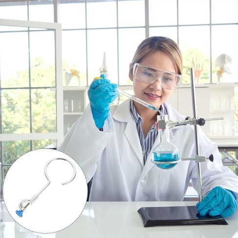 Scicalife مسنده حامل دعم المختبر المشابك الحديد معوجة المشبك دعم حلقة مختبر حامل معوجة قارورة المشبك للمختبر 100 مللي متر الأكواب in Saudi Arabia