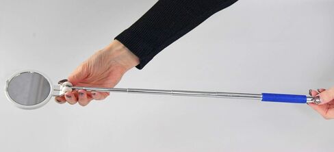 مرآة للفحص الذاتي للتقطيع من HOME-X، أداة مرآة دائرية قابلة للسحب للفحص الذاتي للمناطق التي يصعب الوصول إليها والمُسنون وذوي المعاقين ومصابي السكري - الطول 8.5" إلى 55.88 سم in Kuwait