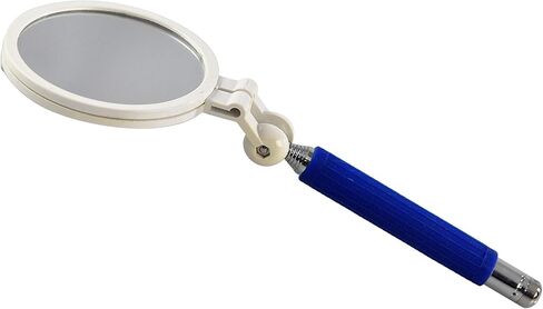 مرآة للفحص الذاتي للتقطيع من HOME-X، أداة مرآة دائرية قابلة للسحب للفحص الذاتي للمناطق التي يصعب الوصول إليها والمُسنون وذوي المعاقين ومصابي السكري - الطول 8.5" إلى 55.88 سم in Kuwait