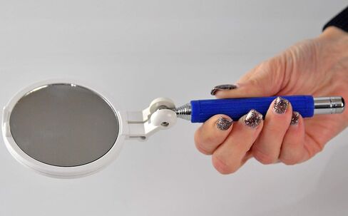 مرآة للفحص الذاتي للتقطيع من HOME-X، أداة مرآة دائرية قابلة للسحب للفحص الذاتي للمناطق التي يصعب الوصول إليها والمُسنون وذوي المعاقين ومصابي السكري - الطول 8.5" إلى 55.88 سم in Kuwait