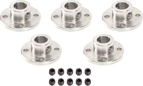 5Pack Vgoohobby Flange Shaft Coupling Connector,Rigid Guide Shaft Support Coupler Shaft Axis Joint for DIY RC Model Motors (3mm) in Saudi Arabia