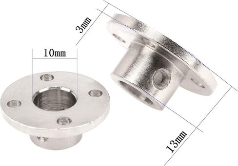 5Pack Vgoohobby Flange Shaft Coupling Connector,Rigid Guide Shaft Support Coupler Shaft Axis Joint for DIY RC Model Motors (3mm) in Saudi Arabia