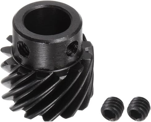 uxcell 10mm Inner Aperture 13T Helical Bevel Gear 1 Mod Hardened 45# Steel Spur Diff Differential Motor Spiral Bevel Gear Parts Accessories, Right Direction in Saudi Arabia