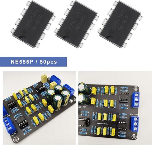 50pcs NE555P Single Precision Timer Timer Chip IC Pulse Generator 4.5V-18V 10mA Compatible with TTL CMOS for Household Appliance and Electric Toys in Saudi Arabia