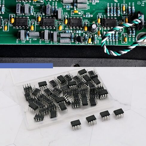 50pcs NE555P Single Precision Timer Timer Chip IC Pulse Generator 4.5V-18V 10mA Compatible with TTL CMOS for Household Appliance and Electric Toys in Saudi Arabia