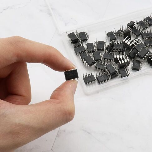 50pcs NE555P Single Precision Timer Timer Chip IC Pulse Generator 4.5V-18V 10mA Compatible with TTL CMOS for Household Appliance and Electric Toys in Saudi Arabia