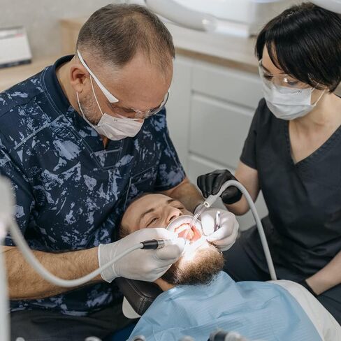 مجموعة من 100 قطعة من قاذفات اللعاب من Annhua لقاذفات اللعاب، أنبوب شفاط اللعاب شفاف مع أطراف زرقاء in Saudi Arabia