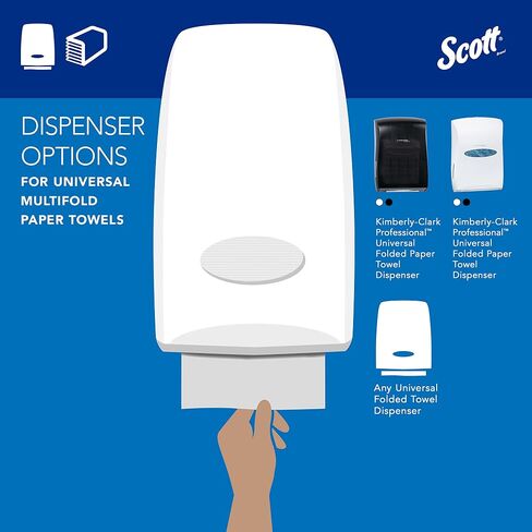مناشف ورقية متعددة الطيات من Scott® (01804)، مزودة بجيوب امتصاصية™، ورق مقاس 9.2 × 9.4 بوصة، أبيض، (250 ورقة/عبوة، 16 حزمة/علبة، 4000 ورقة/علبة) in Saudi Arabia