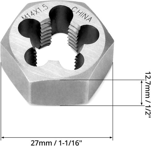 كيو وورك قالب اعادة تشكيل سداسي متري، M14 × 1.5 ملم من الستيل الكربوني، لماكينات القوالب والصلب والحديد المصبوب والنحاس in Kuwait