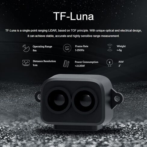 وحدة محدد المدى TF-Luna LiDAR من بينيواك وحدة ترتيب مايكرو نقطة واحدة لاردوينو بيكسهوك 5 فولت UART IIC in Saudi Arabia