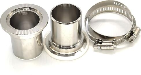 bmotiontech 1.5" OD PVC hose adapter to ISO-KF KF40 NW40 flange for DIY PVC vacuum bellow in Saudi Arabia