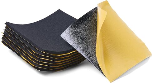 وسادات إسفنجية ذات خلايا مغلقة من Foamzz، مضادة للاهتزاز، عازلة للصوت، بطانة إسفنجية سوداء غير ماصة مع لاصق، خفيفة الوزن، أسود، 6 بوصة × 6 بوصة × 1/4 بوصة (8 عبوات) in Kuwait