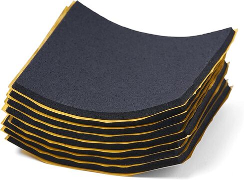 وسادات إسفنجية ذات خلايا مغلقة من Foamzz، مضادة للاهتزاز، عازلة للصوت، بطانة إسفنجية سوداء غير ماصة مع لاصق، خفيفة الوزن، أسود، 6 بوصة × 6 بوصة × 1/4 بوصة (8 عبوات) in Kuwait