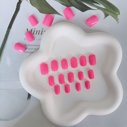 Black Press on Nails Short Nails for Women,KXAMELIE Square Glue on Nails Short Fake Nails Solid Color Acrylic Nails glue on Thick& Natural False Nails Gel Nails Set for Mani in Saudi Arabia
