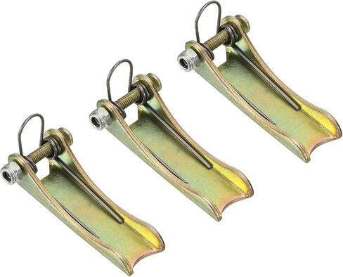 PATIKIL 2.2 Inch Hook Safety Latch Kit, 3 Pack Metal Towing Hitch Replacement for Clevis Hook Trailer, Golden Tone in Saudi Arabia