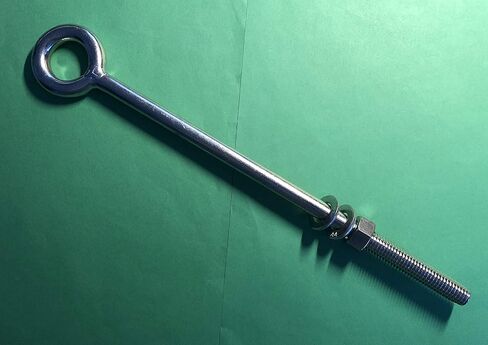 مسمار بعروة من الفولاذ المقاوم للصدأ الأمريكي 316 مقاس 1/2 بوصة × 12 بوصة ويتوورث (1/2 بوصة-12) خيط قصير من الدرجة البحرية in Kuwait