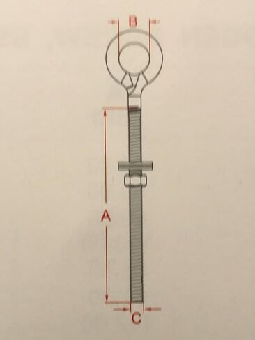 2 قطعة مسمار ستانلس ستيل 316 M8 8 8 ملم × 100 ملم من الدرجة البحرية in Kuwait