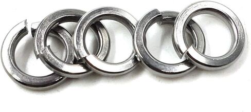 M8 Stainless Steel Split Lock Washers, 8mm ID, 12mm OD,18-8 (304) Stainless Steel, Spring Lock Washers for M8 Screw Bolts 150pcs (M8) in Kuwait