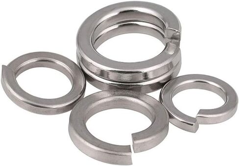 M8 Stainless Steel Split Lock Washers, 8mm ID, 12mm OD,18-8 (304) Stainless Steel, Spring Lock Washers for M8 Screw Bolts 150pcs (M8) in Kuwait
