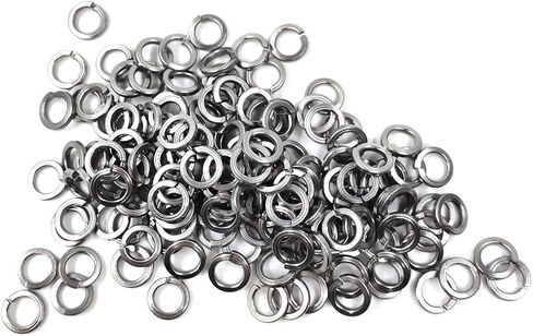 M8 Stainless Steel Split Lock Washers, 8mm ID, 12mm OD,18-8 (304) Stainless Steel, Spring Lock Washers for M8 Screw Bolts 150pcs (M8) in Kuwait