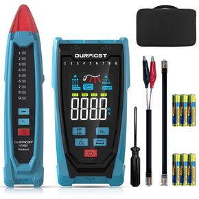 جهاز اختبار كابل الشبكة، جهاز اختبار كابل إيثرنت DURFICST NT8801، موقع مسافة الخطأ واختبار طول الكابل باستخدام تقنية TDR، شاشة ملونة 2.5 بوصة، جهاز اختبار شبكة RJ45 RJ11 مع حقيبة قماش in Kuwait
