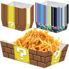 35 قطعة من صواني الطعام الورقية من Yrngio لمستلزمات حفلات عيد ميلاد ماريو، هدايا حفلات ماريو من الورق المقوى لتزيين الحفلات in Kuwait
