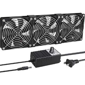 GDSTIME Dual 120mm AC Powered Fan with Variable Speed Controller 110V 120V in Kuwait