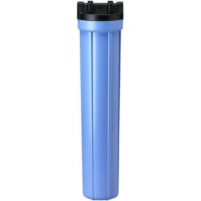 Pentair Pentek 150070 Traditional Standard Filter Housing, 3/4" NPT #20 Opaque Water Filter Housing with Mounting Bracket Cap, 20-Inch, Black/Blue