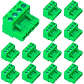 Keszoox 5 Pack 5.08mm Pitch Phoenix Type Connector 4 Pin PCB برغي محطة كتلة in Saudi Arabia
