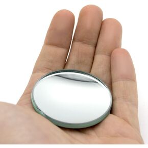 Concave Mirror, 2" (50mm) Diameter, 50mm Focal Length - Round - Glass - 3.3mm Thick Approx. - Eisco Labs in Saudi Arabia