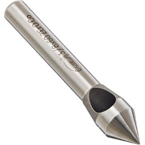 KEO 53501 Cobalt Steel Single-End Countersink, Uncoated (Bright) Finish, 60 Degree Point Angle, Round Shank, 1/4" Shank Diameter, 3/8" Body Diameter in Kuwait