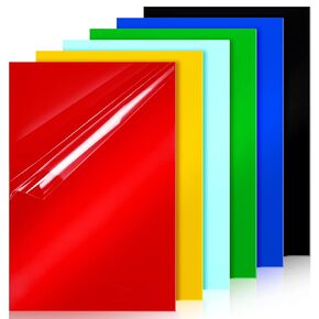 6 Pcs Colored Cast Acrylic Sheet 8 x 12 Inch Non Transparent Acrylic Panel 1/13 Inch Thick Acrylic Glass Sheet DIY Materials for Sign Home Decor Handcraft Painting Photography DIY Display Projects in Kuwait