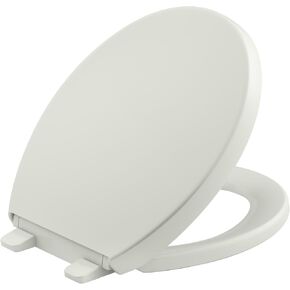 KOHLER K-4009-0 Reveal Round Toilet Seat, with Grip-Tight Bumpers, Quiet-Close Seat, Quick-Release Hinges, Quick-Attach Hardware, No Slam Toilet Seat, White in Saudi Arabia