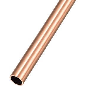 Copper Tube (8mm OD x 0.2mm Wall T x 300mm L) - for Home Furnishing, Machinery, DIY Handicraft
