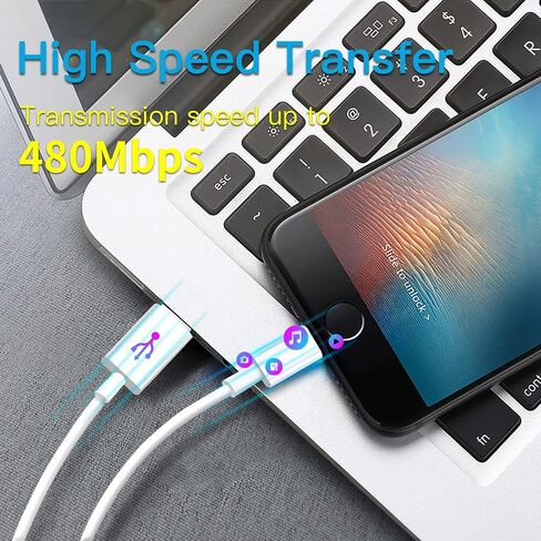 USB C to Lightning Cable Apple MFi Certified 3Pack 6FT iPhone Fast Charger Power Delivery Type Charging Cord Compatible with 14 13 Pro Max 12 11 XS XR X 8 iPad,White in Saudi Arabia