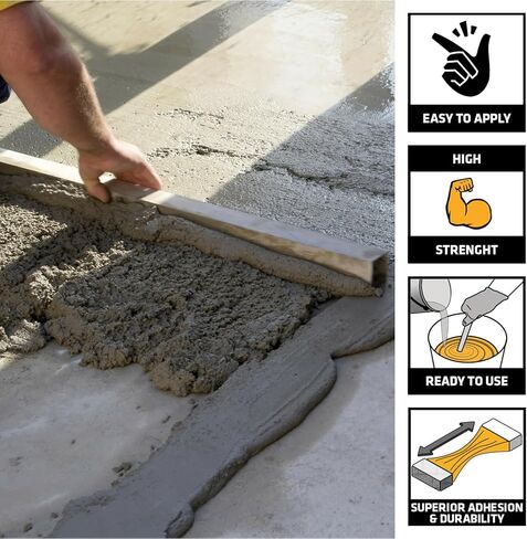 SIKA - SikaLatex R - غراء لاصق للخرسانة، أبيض - مزيج لملاط الأسمنت البورتلاندي / الخرسانة - مقاوم للتجميد والذوبان - 1 جالون in Kuwait