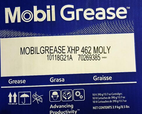 Mobilgrease XHP 462 Moly One Box of (10) 13.7oz Cartridges in Saudi Arabia