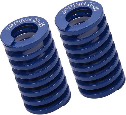 Yinpecly 3D Printer Die Spring 20mm OD 10mm ID 25mm طويل حلزوني ختم خفيف تحميل ضغط قالب زنبركي للمعدات الميكانيكية ملحقات الطابعة ثلاثية الأبعاد - لون أزرق قطعتان in Kuwait