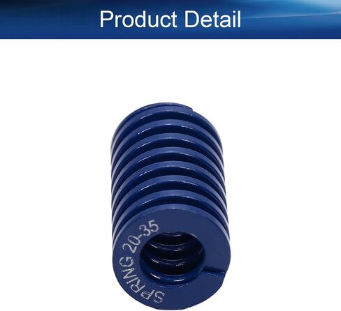 Yinpecly 3D Printer Die Spring 20mm OD 10mm ID 25mm طويل حلزوني ختم خفيف تحميل ضغط قالب زنبركي للمعدات الميكانيكية ملحقات الطابعة ثلاثية الأبعاد - لون أزرق قطعتان in Kuwait