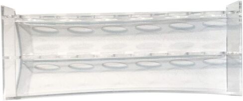6 Hole Clear Acrylic Plastic Test Tube Bud Vase Spice Rack for Vials Bottles Toothbrush Razor Pen Display Stand in Kuwait
