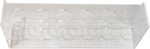 6 Hole Clear Acrylic Plastic Test Tube Bud Vase Spice Rack for Vials Bottles Toothbrush Razor Pen Display Stand in Kuwait