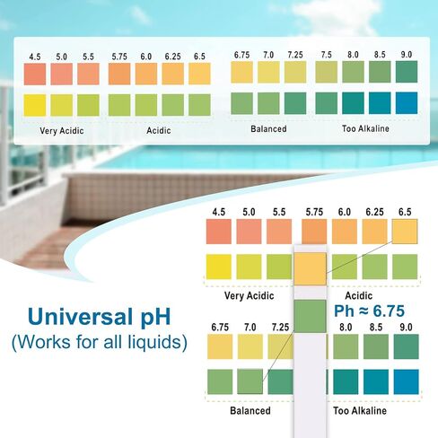 DRENOYIC pH Test Strips - 4.5 to 9 (200 ct) Universal Acid Alkaline Litmus Paper Testing Strips for Water, Urine and Saliva, Soap, Soil, Diet pH Monitoring, and so on in Saudi Arabia