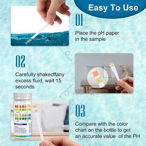 DRENOYIC pH Test Strips - 4.5 to 9 (200 ct) Universal Acid Alkaline Litmus Paper Testing Strips for Water, Urine and Saliva, Soap, Soil, Diet pH Monitoring, and so on in Saudi Arabia