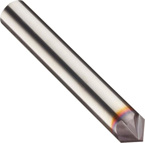 قاطع niagara n76602 carbide chamfering ميل ، tialn مغطى ، 4 قطع flutes ، 90 درجة ، 1/4 نهاية chamfer مقصوص ، طول 1/2 سم in Kuwait