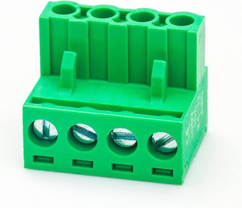 Keszoox 5 Pack 5.08mm Pitch Phoenix Type Connector 4 Pin PCB برغي محطة كتلة in Saudi Arabia